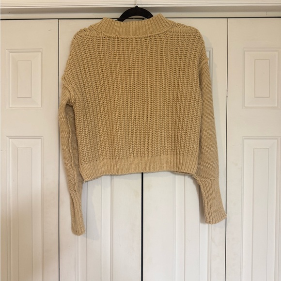 Free People Bell Song Pullover Beige Bohemian Sweater Women’s Size Medium - Picture 4 of 6